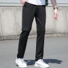 Spring 2024 middle-aged casual pants for men, loose straight-leg trousers for middle-aged and elderly fathers, summer dad men's pants details Picture